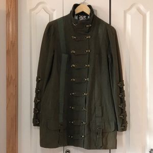 L.A.M.B. (Gwen Stefani) Slim Military Coat sz 10